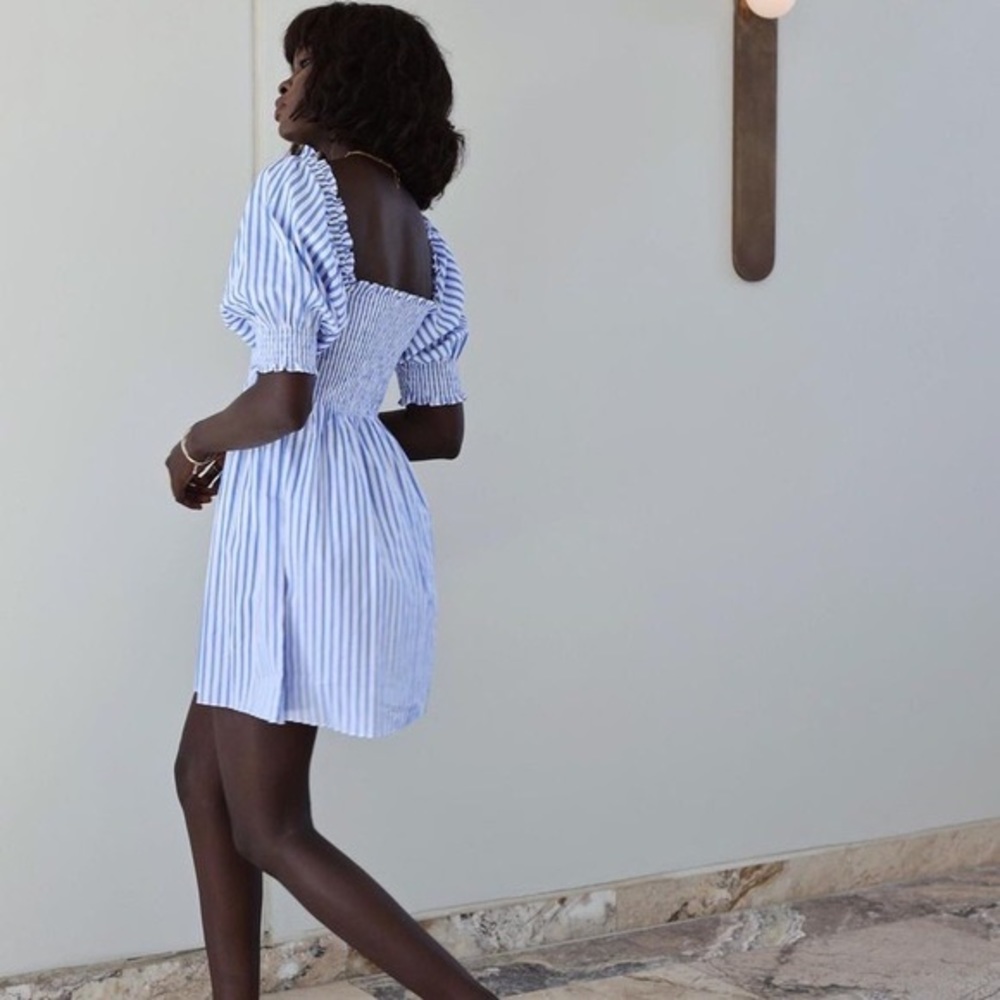Hill House Blue White Striped Athena Nap Dress